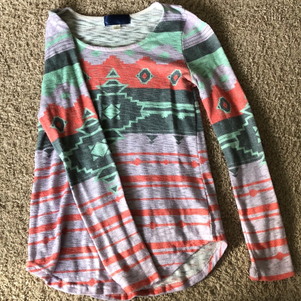 Aztec print sweater